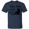 Buy top quality shirts In UK This Trendy Real Men Love Cat T-Shirt