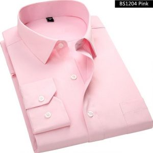 Long Sleeved Pink Men Business Shirt top quality shirts