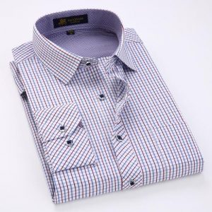 Men Long Sleeve Formal Dress Shirt top quality shirts
