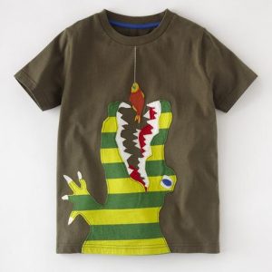CoolKids Brown Round Neck Cotton Tees for Boys Buy top quality shirts In UK