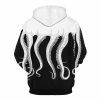 CoolShirts Octopus Design Unisex Hoodie Sweatshirt