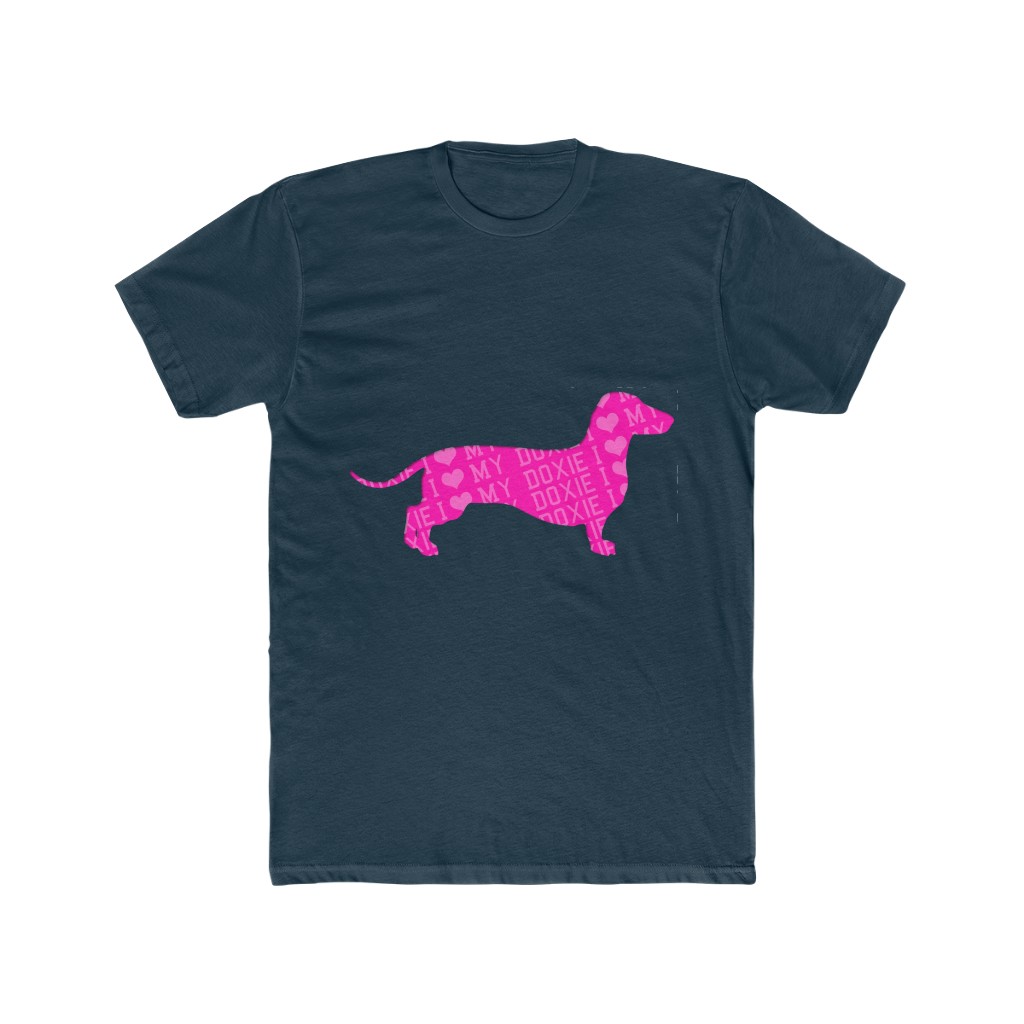 Colored illustration logo pink dog | UK Cool Shirts